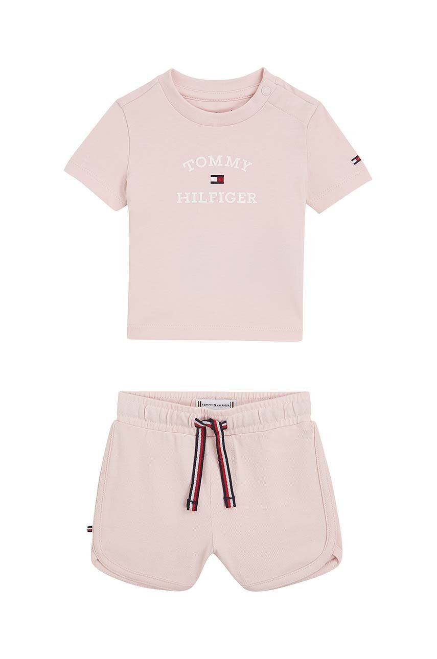 Комплект для младенцев Tommy Hilfiger цвет розовый Комплект для младенцев Tommy Hilfiger цвет розовый