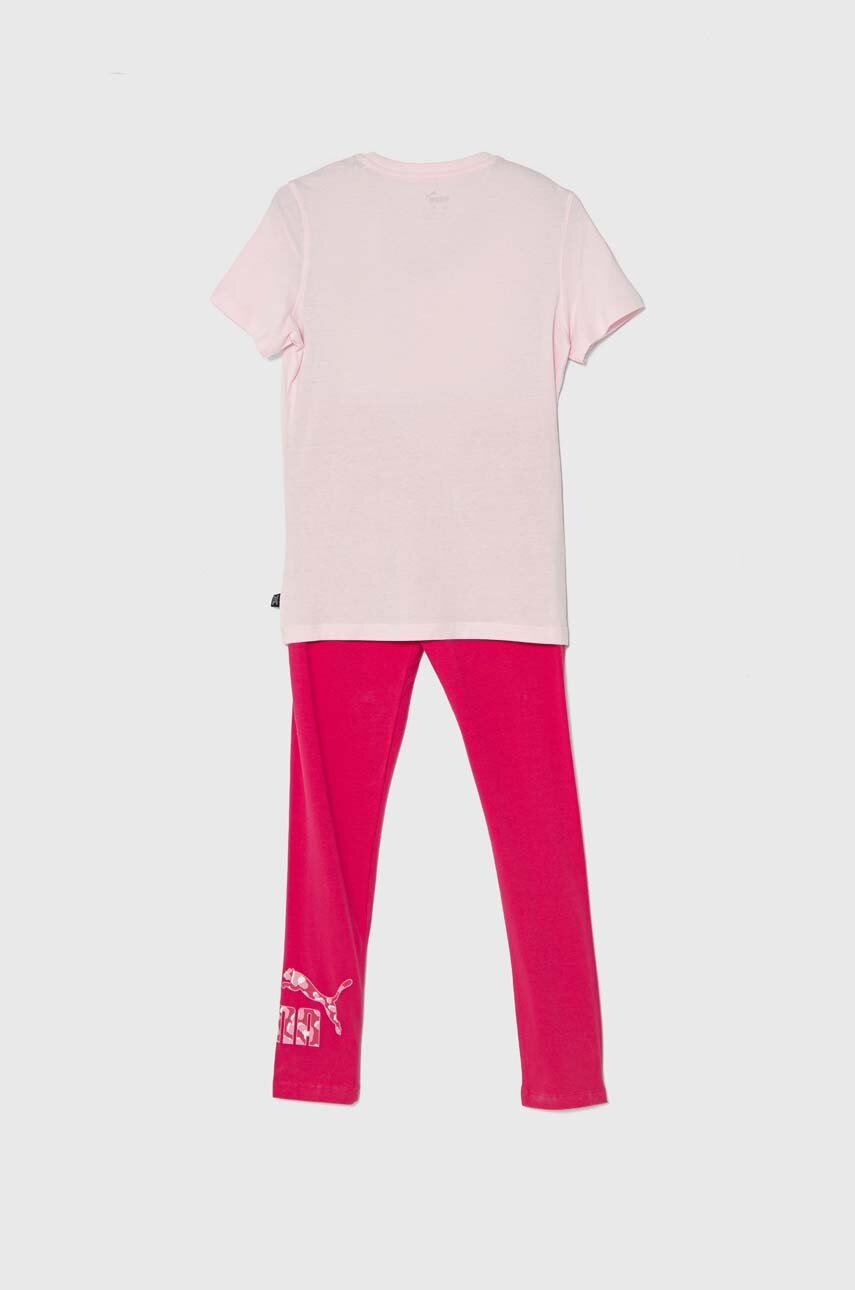 Детский комплект из хлопка Puma ANIMAL & Leggings Set G цвет розовый