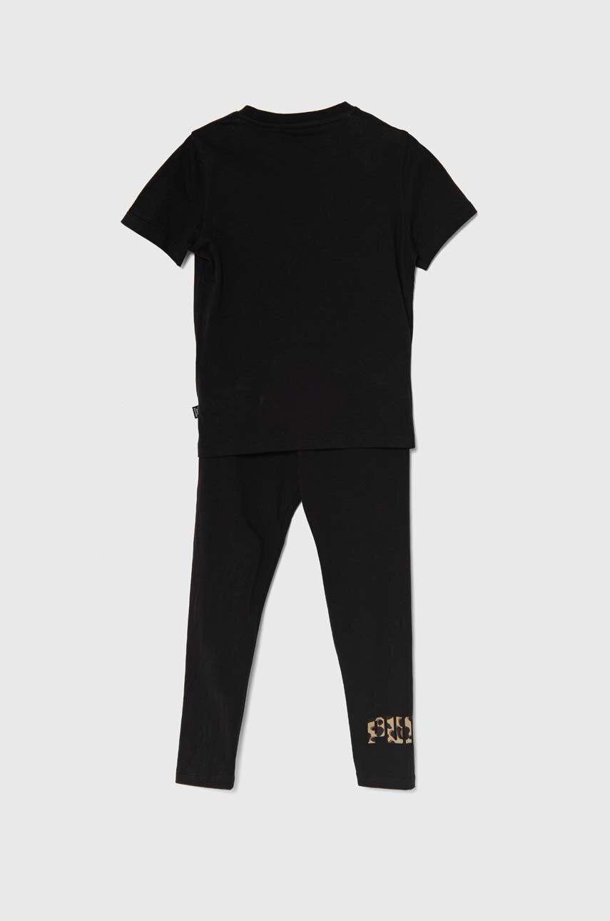 Дитячий бавовняний комплект Puma ANIMAL & Leggings Set G колір чорний