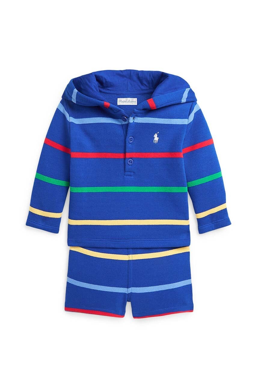 Levně Kojenecká sada Polo Ralph Lauren tmavomodrá barva