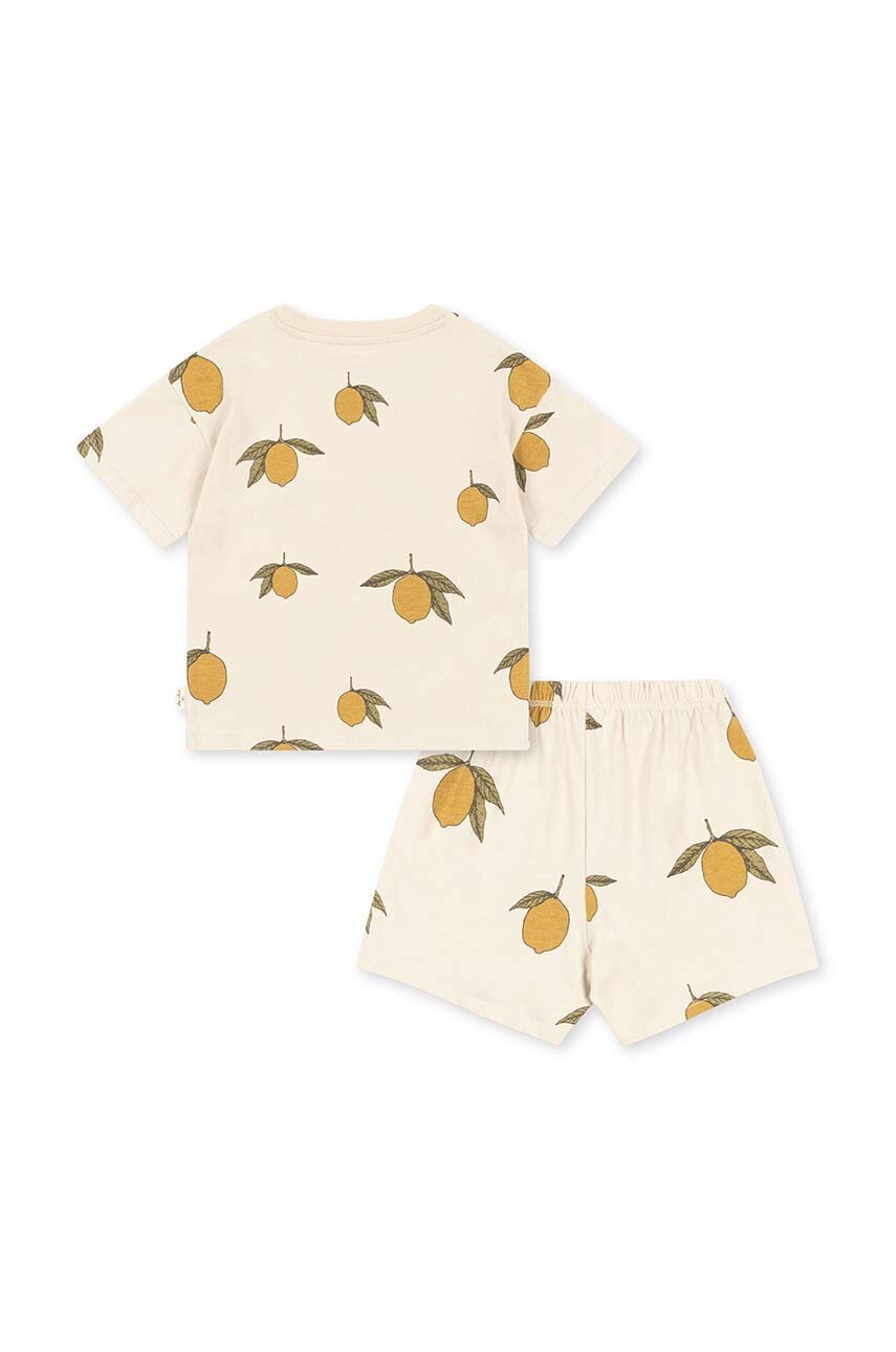 Дитячий бавовняний комплект Konges Sløjd колір жовтий