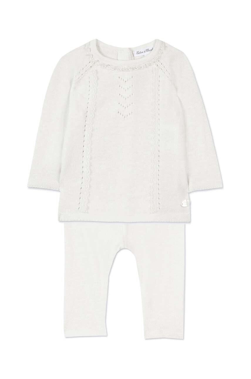 Tartine et Chocolat set de bumbac pentru bebelusi culoarea bej