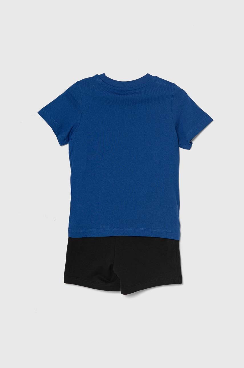 Дитячий бавовняний комплект Puma Minicats & Shorts Set колір синій