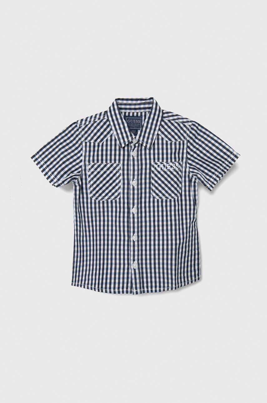 

Детская хлопковая рубашка Guess