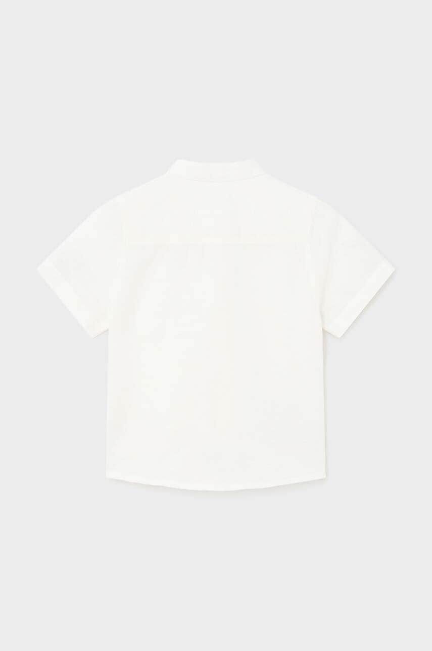 Детская рубашка с примесью льна Mayoral цвет бежевый в Хмельницком Детская рубашка с примесью льна Mayoral цвет бежевый в Хмельницком