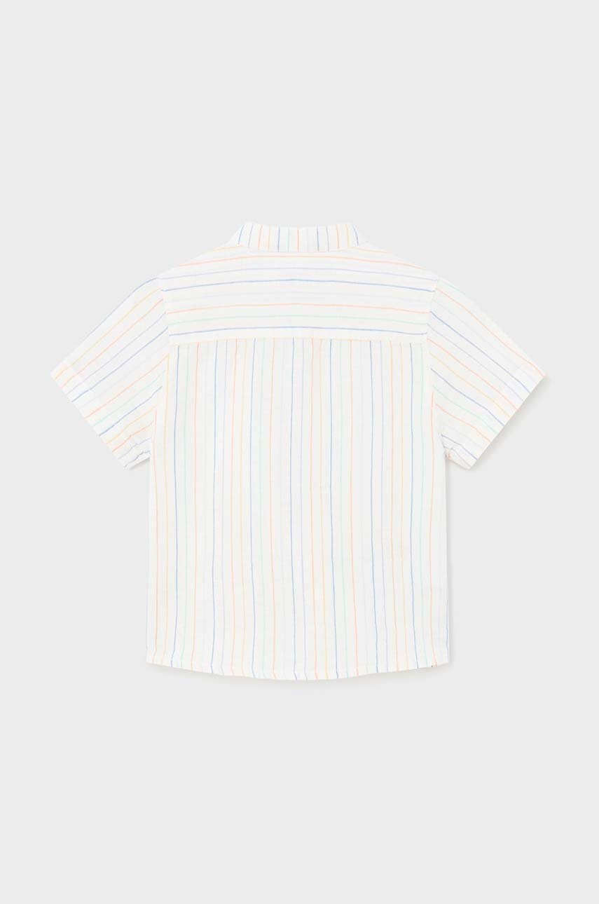 Детская рубашка с примесью льна Mayoral