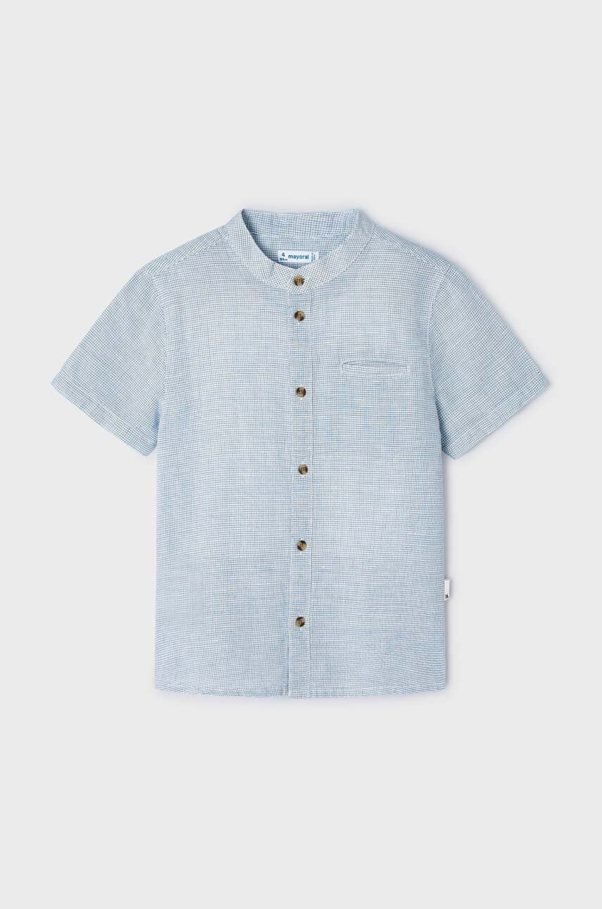 Детская рубашка с примесью льна Mayoral Детская рубашка с примесью льна Mayoral