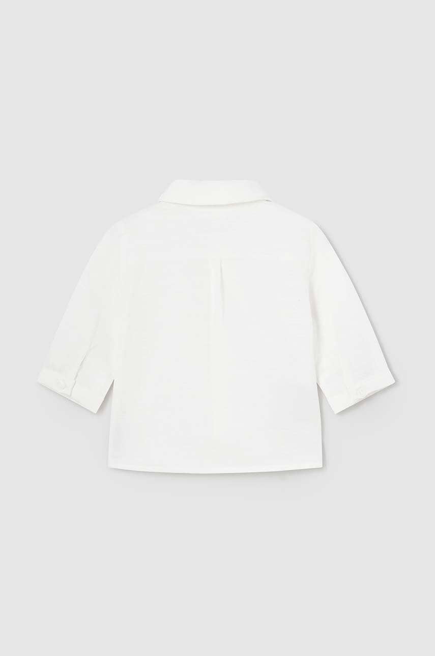 Бавовняна сорочка для немовля Mayoral Newborn колір бежевий в Запоріжжі Бавовняна сорочка для немовля Mayoral Newborn колір бежевий в Запоріжжі