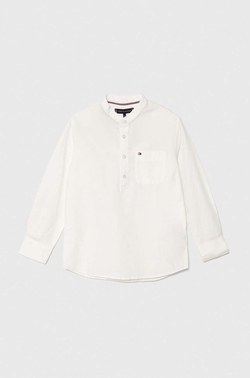 

Детска риза Tommy Hilfiger в бяло, Бял
