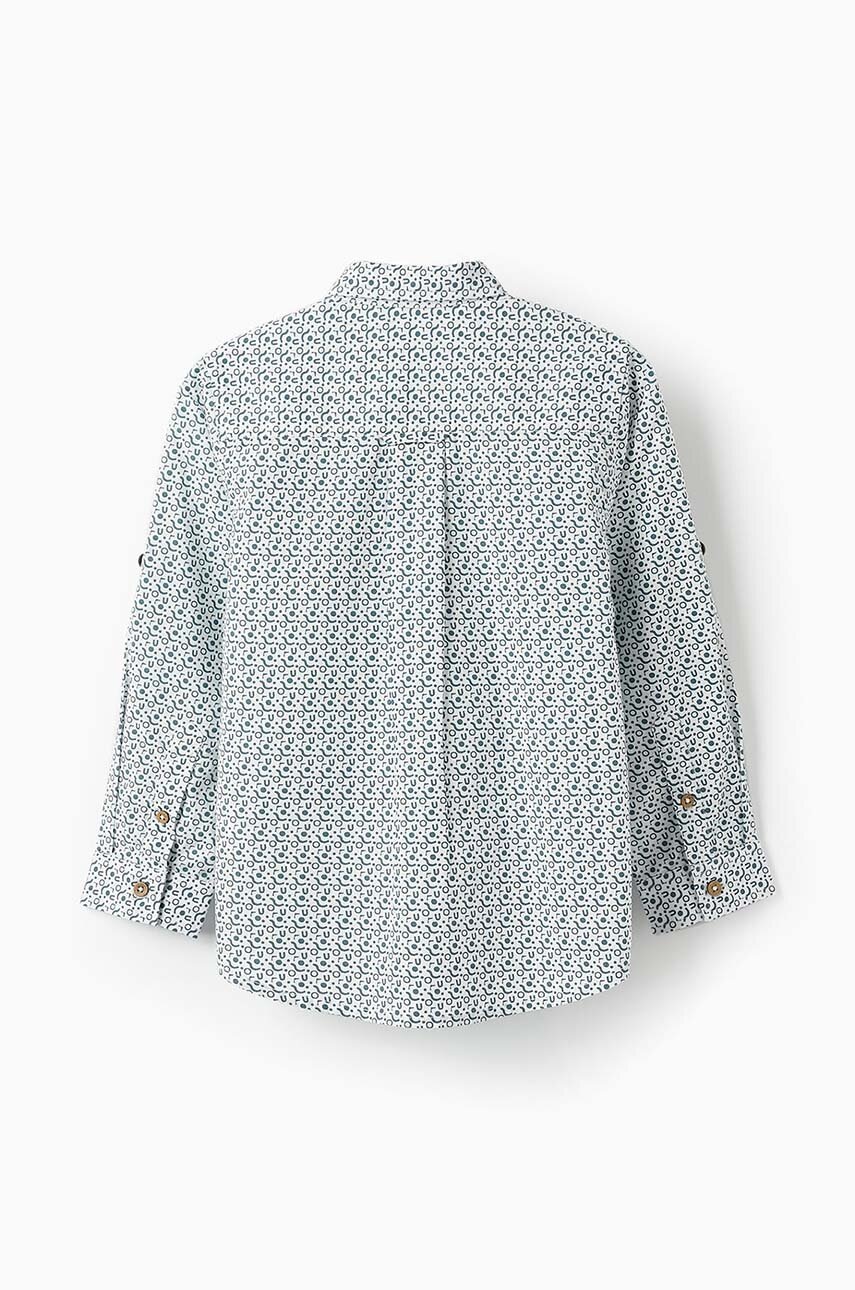 Дитяча бавовняна сорочка zippy колір бірюзовий