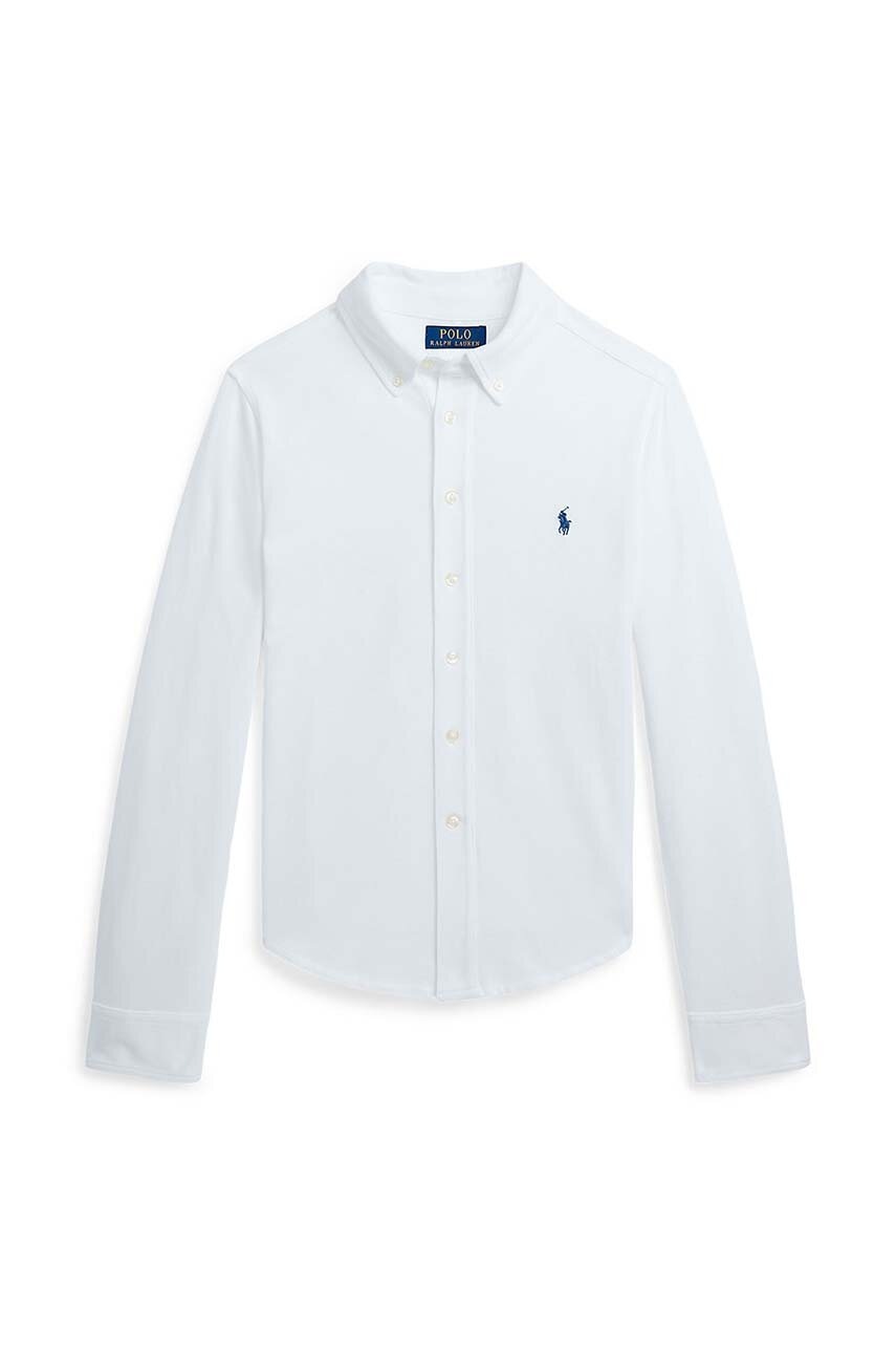 

Детска памучна риза Polo Ralph Lauren в бяло 323914506002, Бял
