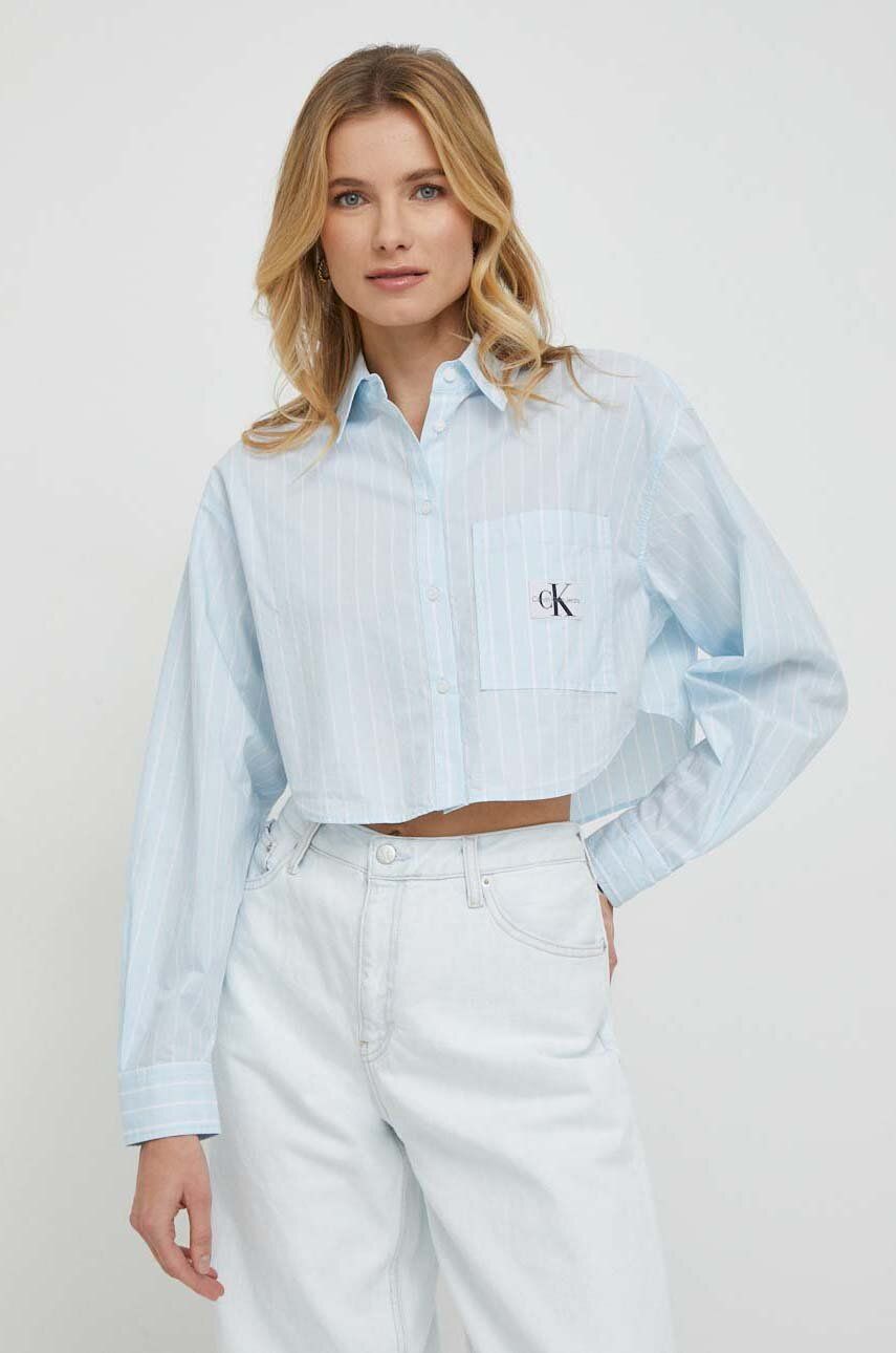 Levně Košile Calvin Klein Jeans relaxed, s klasickým límcem, J20J222614