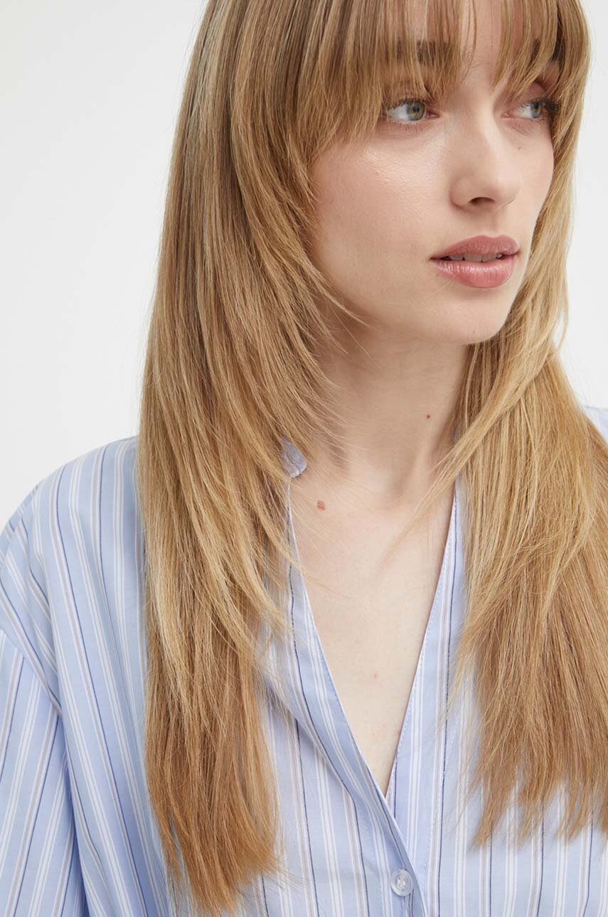 Βαμβακερό πουκάμισο Samsoe Samsoe SAAMELIE F24100138 φωτογραφία