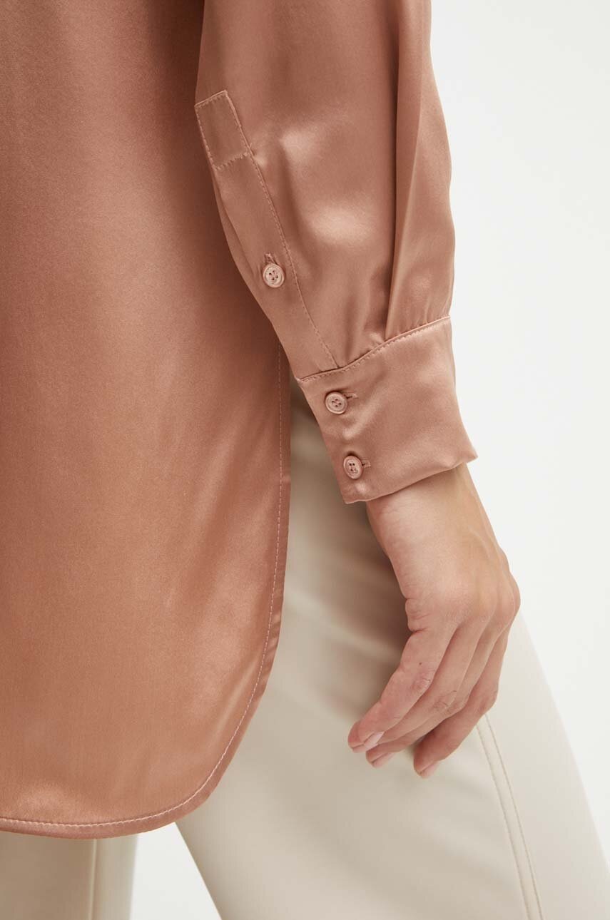 Μεταξωτό πουκάμισο MAX&Co. χρώμα: ροζ, 2416111052200 φωτογραφία