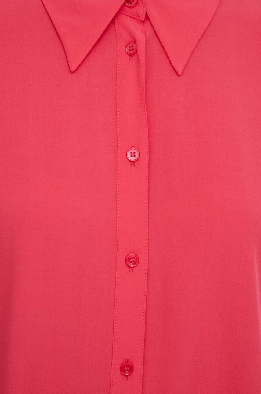 Πουκάμισο United Colors of Benetton χρώμα: ροζ φωτογραφία
