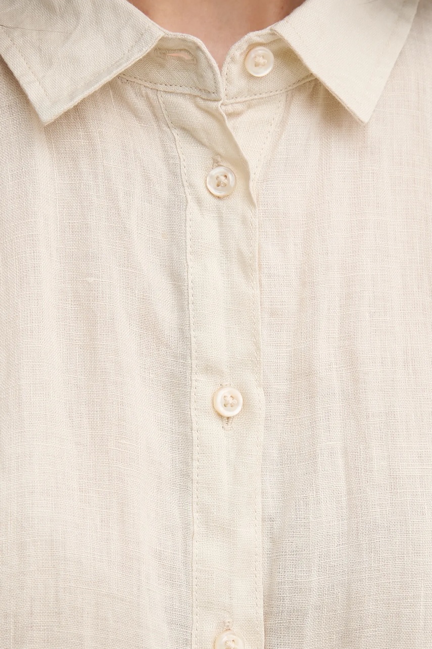 Πουκάμισο από λινό United Colors of Benetton φωτογραφία