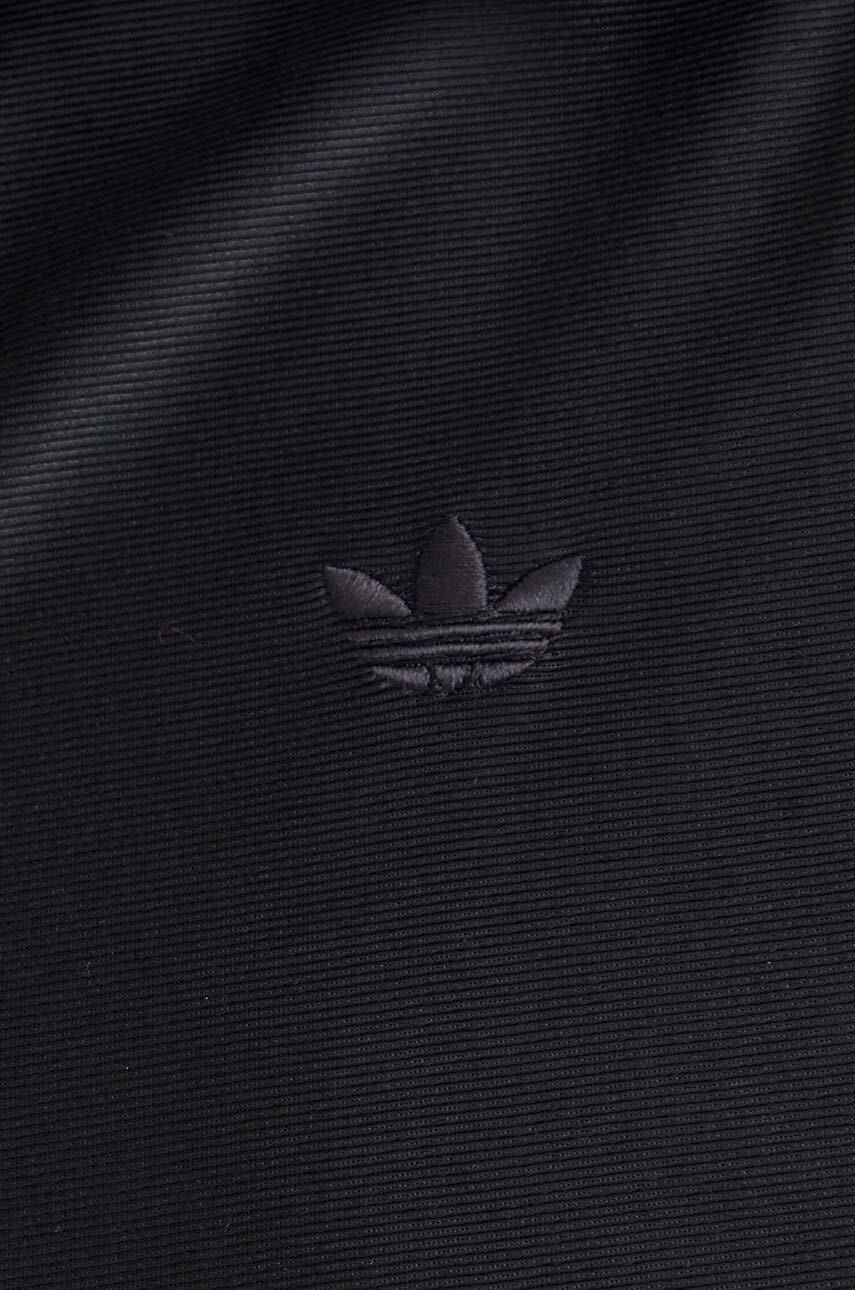 Сорочка adidas Originals жіноча колір чорний relaxed класичний комір 