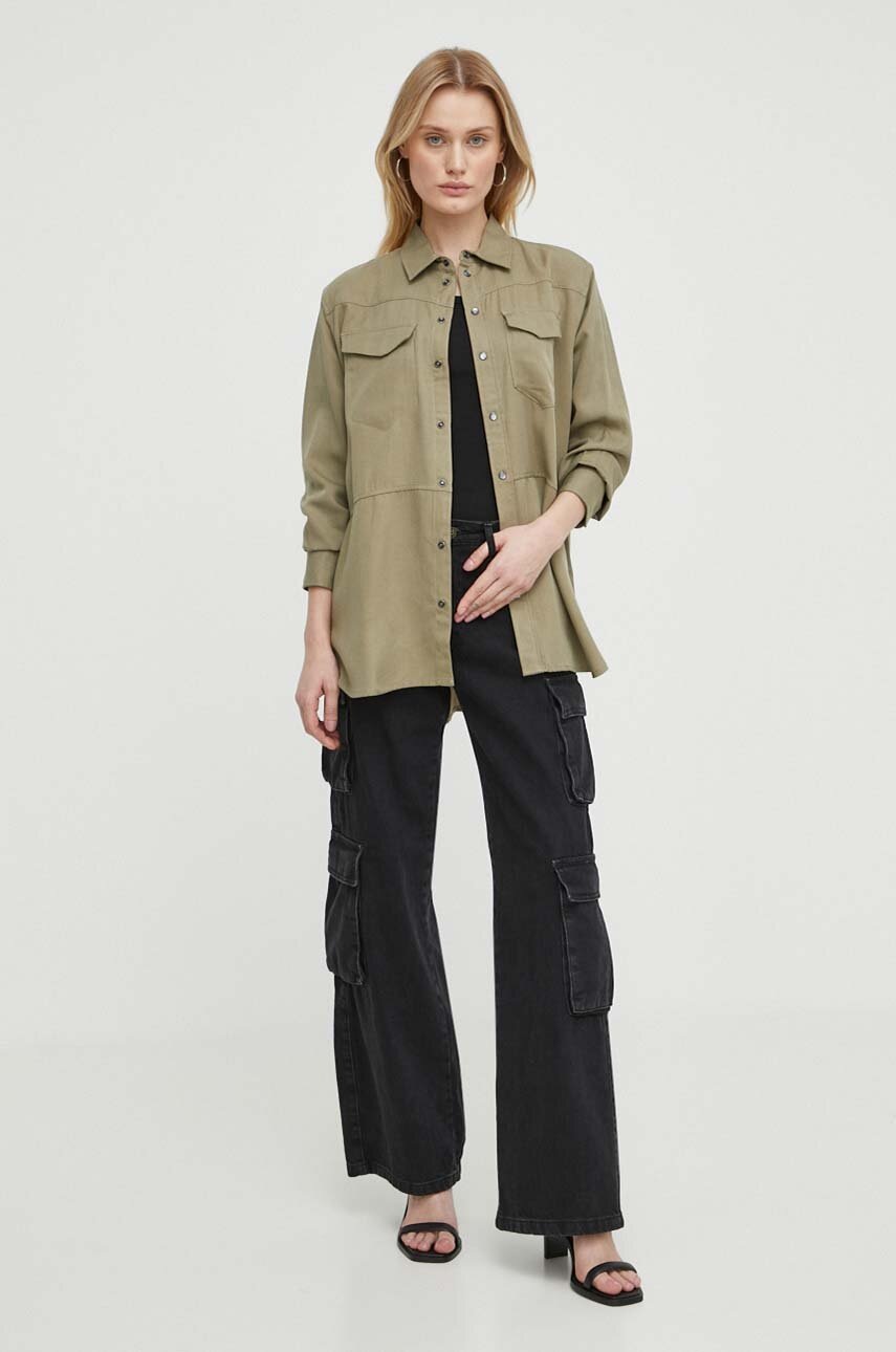 Πουκάμισο G-Star χρώμα: πράσινο φωτογραφία