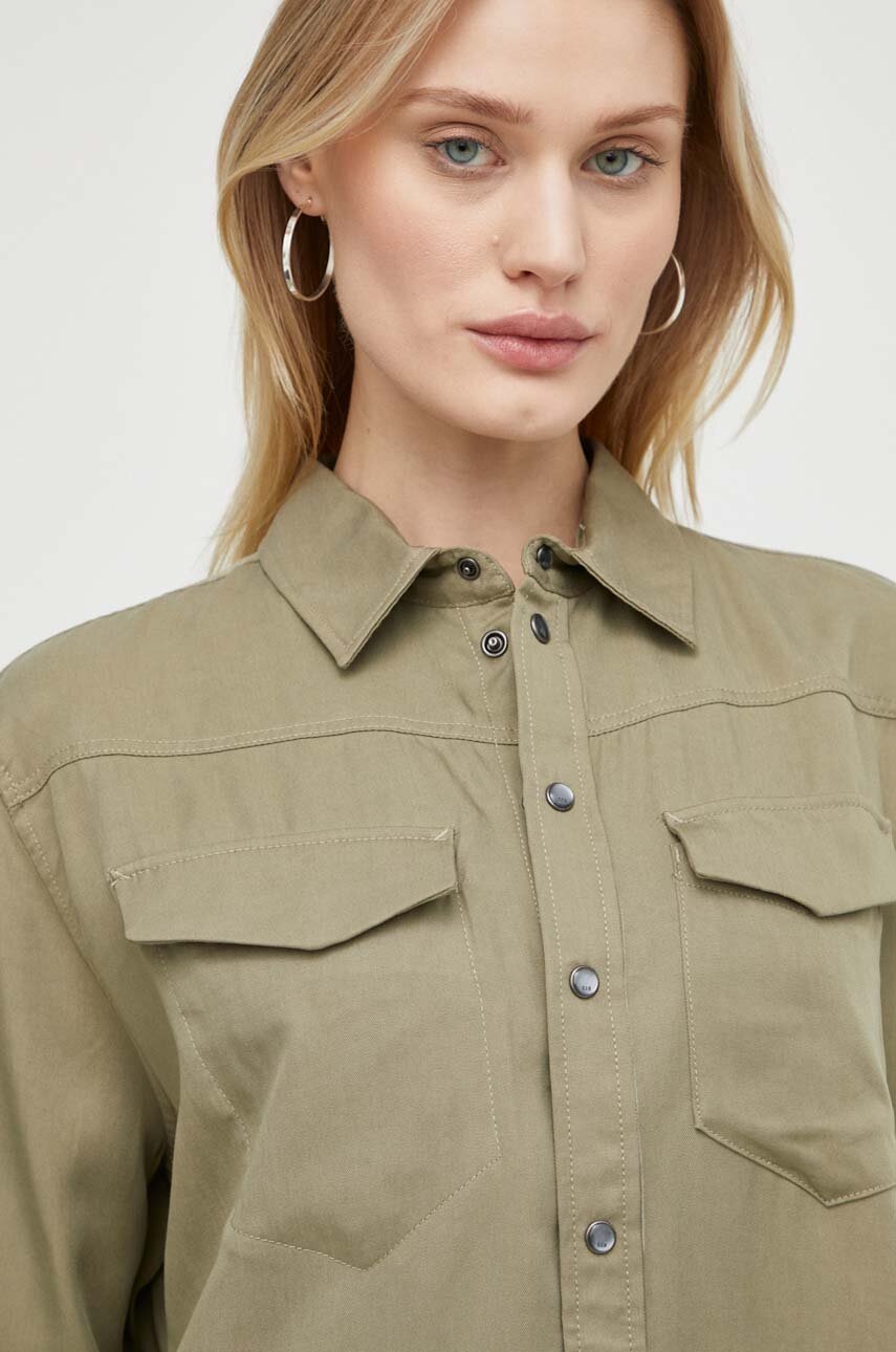 Πουκάμισο G-Star χρώμα: πράσινο φωτογραφία
