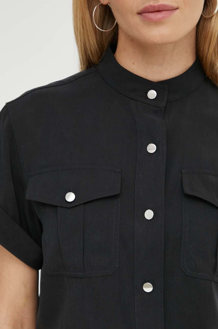 Πουκάμισο Theory χρώμα: μαύρο φωτογραφία