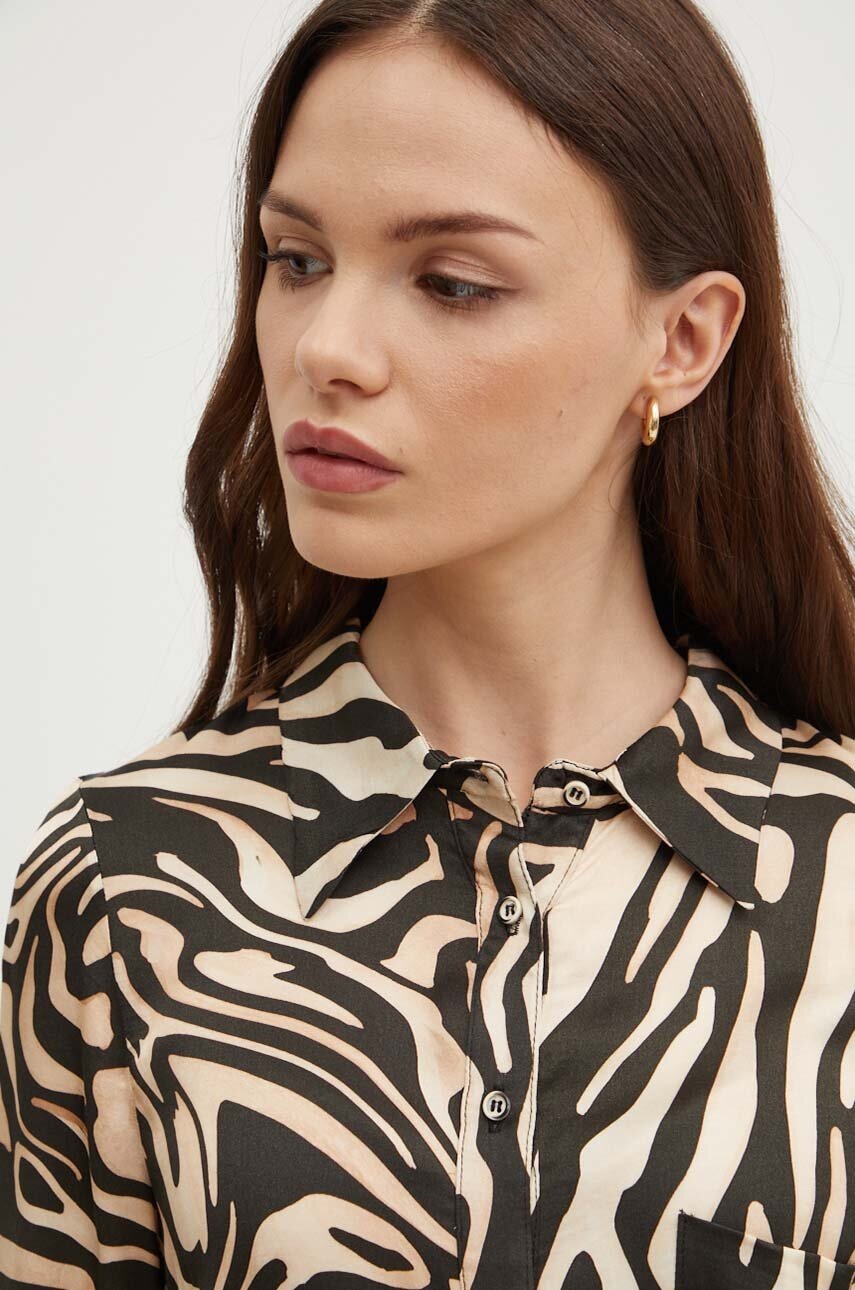 Πουκάμισο La Petite Française CHOCOLAT χρώμα: μπεζ φωτογραφία