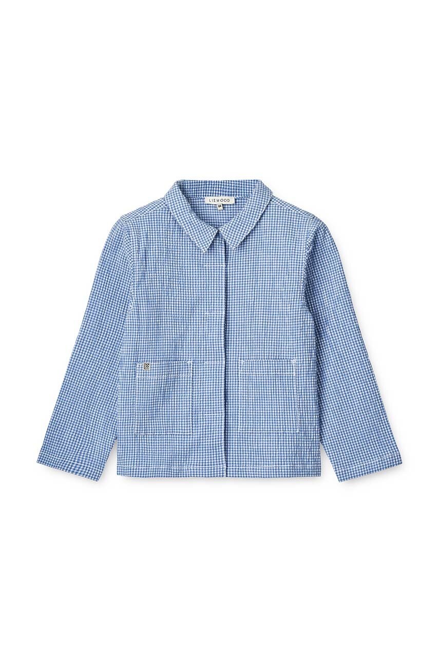 Дитяча бавовняна сорочка Liewood Kory Seersucker Check Shirt