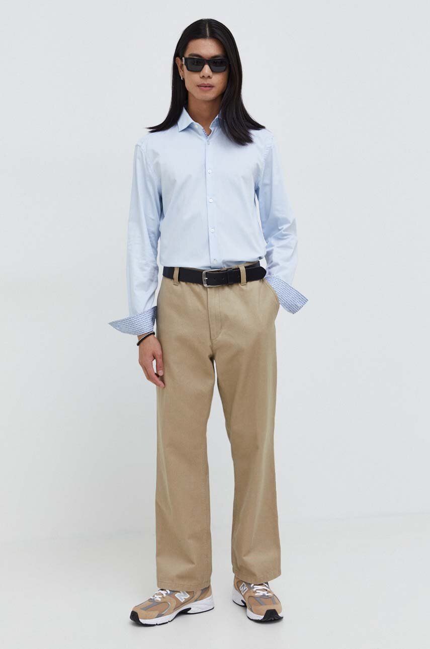 Βαμβακερό πουκάμισο HUGO ανδρικό φωτογραφία