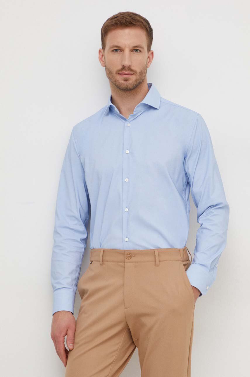 E-shop Košile BOSS pánská, slim, s italským límcem, 50508786