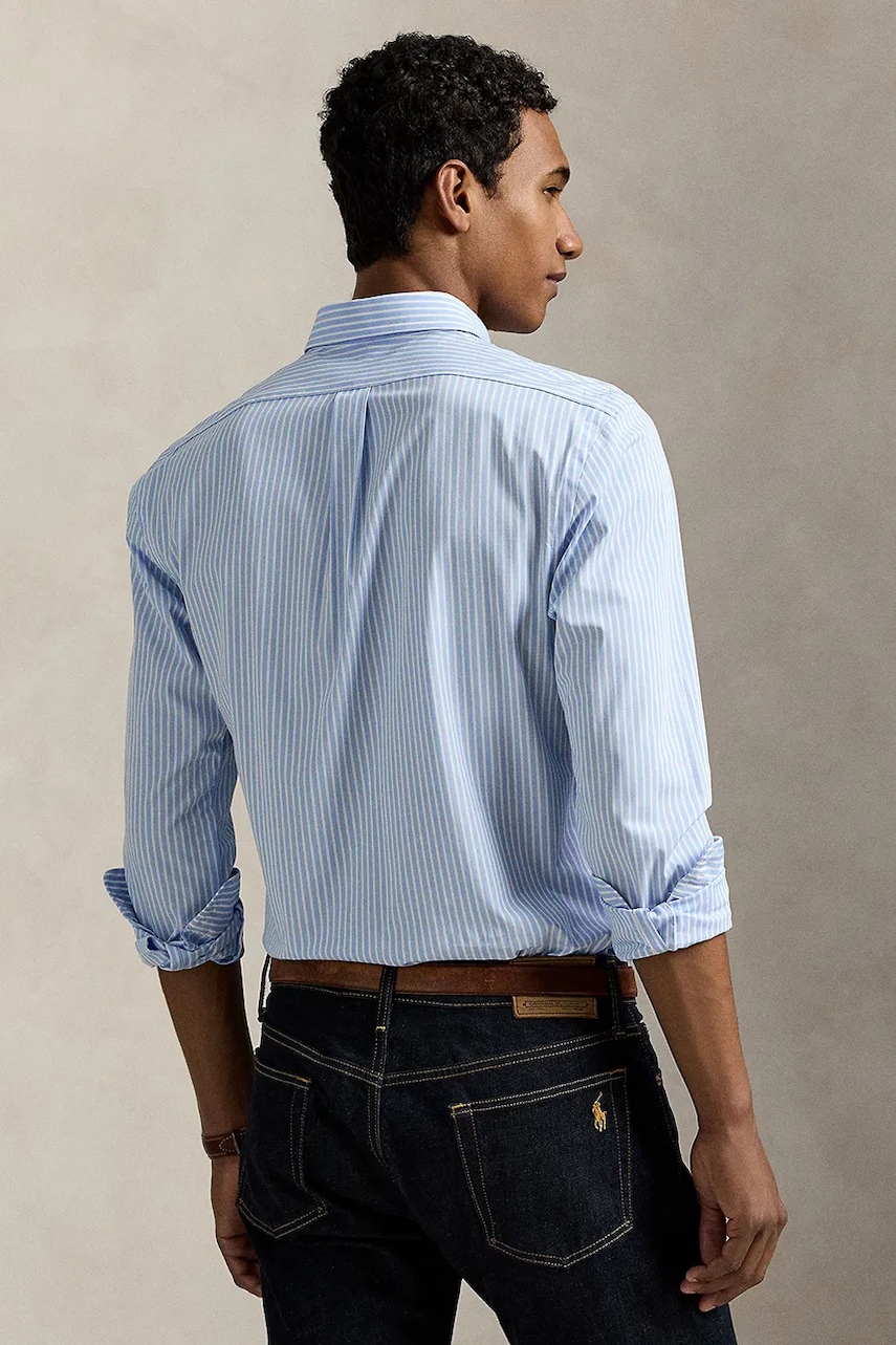 Рубашка Polo Ralph Lauren slim воротник button-down 710929344 Рубашка Polo Ralph Lauren slim воротник button-down 710929344