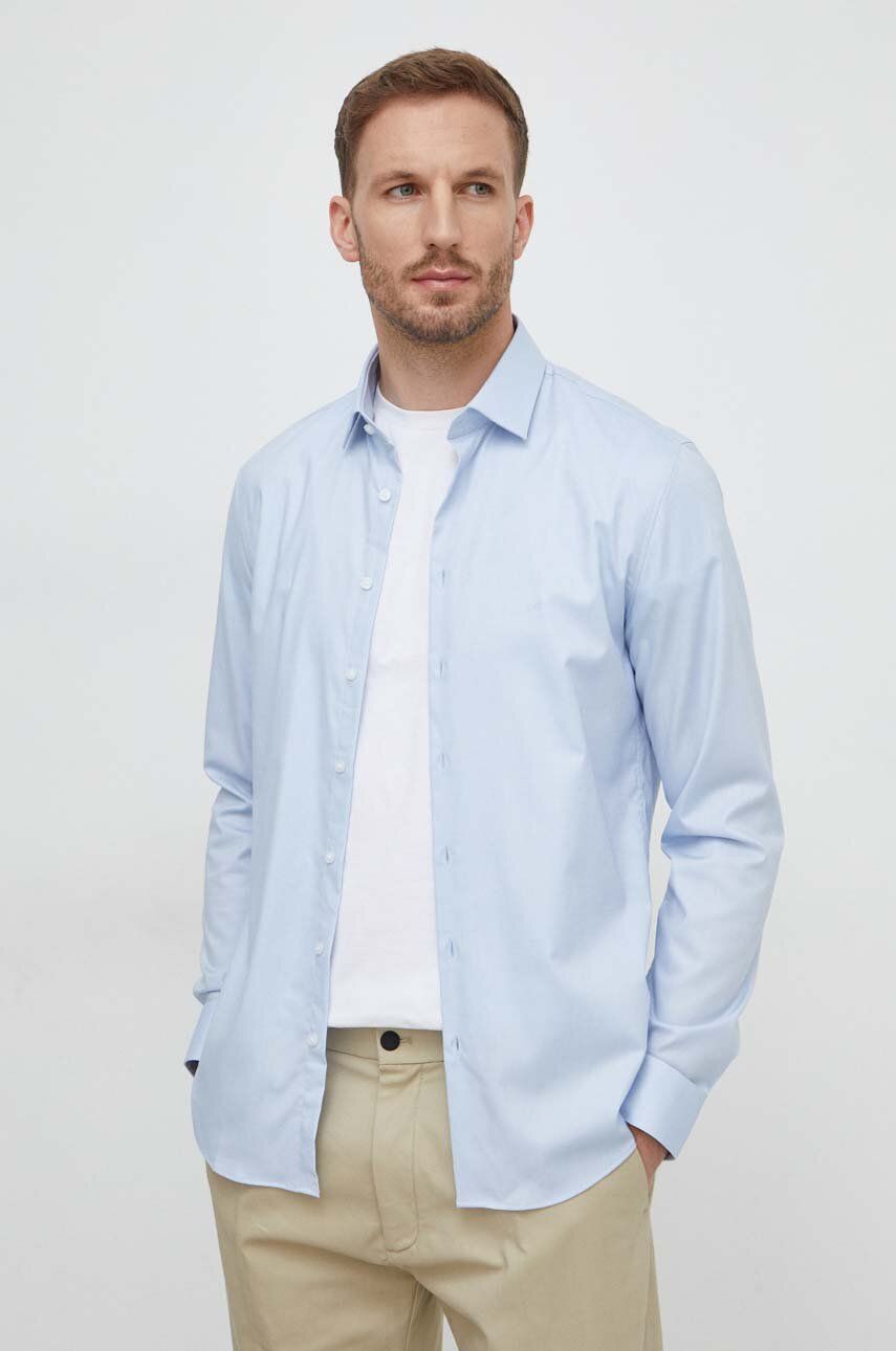Levně Košile Calvin Klein pánská, slim, s klasickým límcem, K10K112301