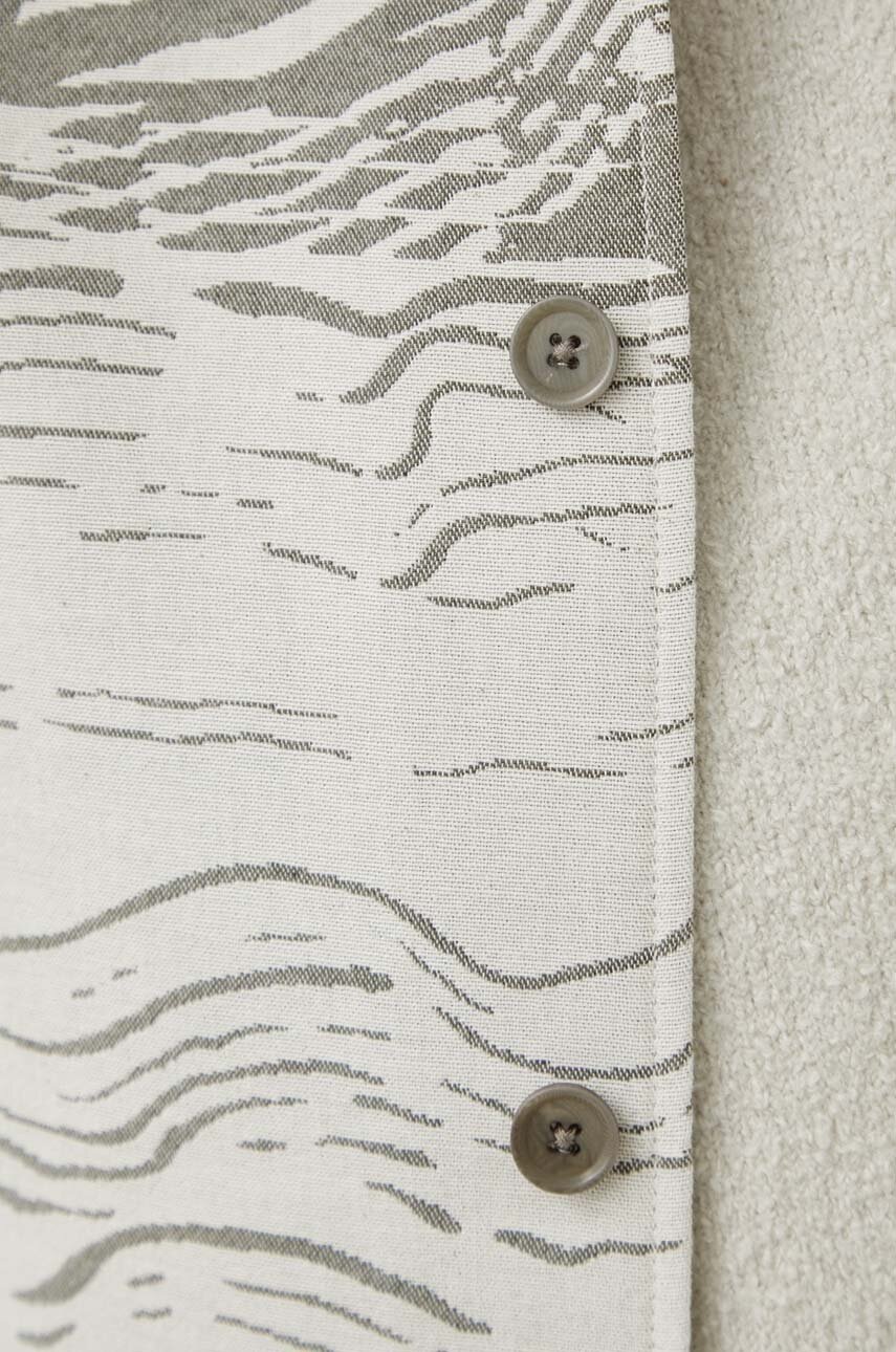 Πουκάμισο Samsoe Samsoe χρώμα: μπεζ φωτογραφία