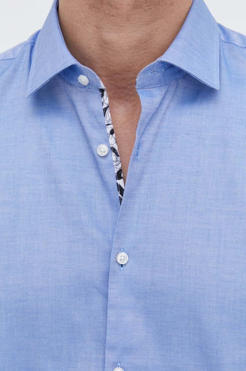 Βαμβακερό πουκάμισο HUGO ανδρικό φωτογραφία