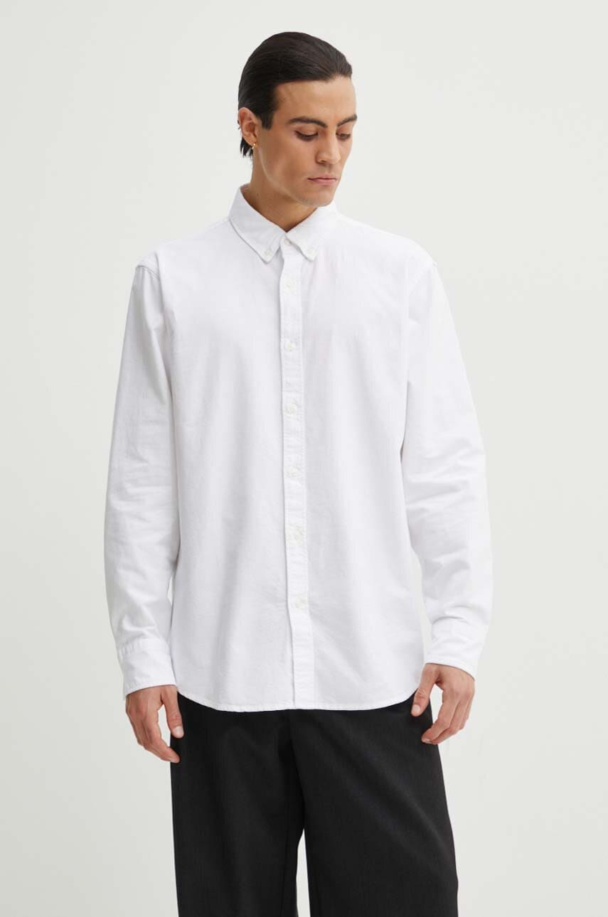 Levi's camasa din bumbac barbati, culoarea alb, cu guler button-down, relaxed Levi's camasa din bumbac barbati, culoarea alb, cu guler button-down, relaxed