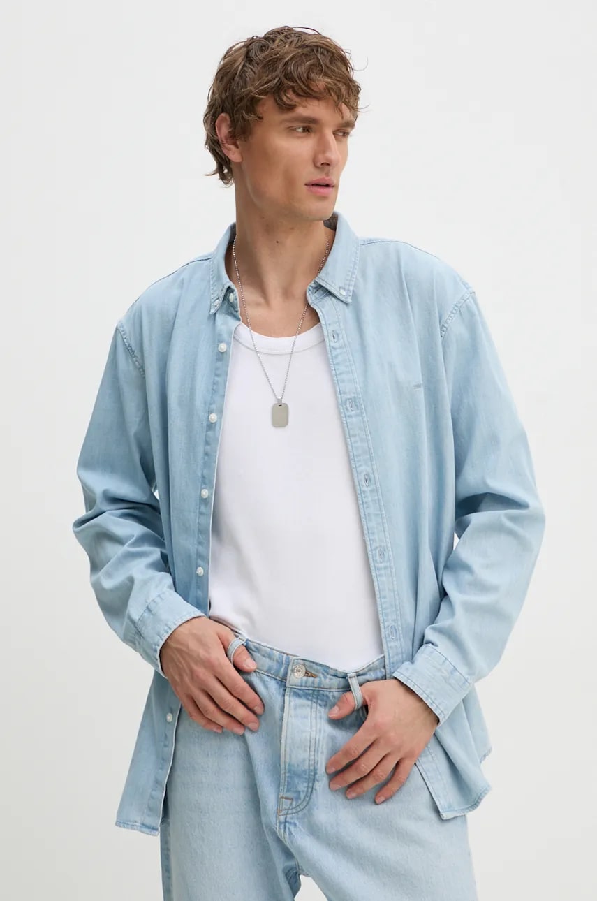 Levi\'s camasa din bumbac barbati, cu guler button-down, relaxed