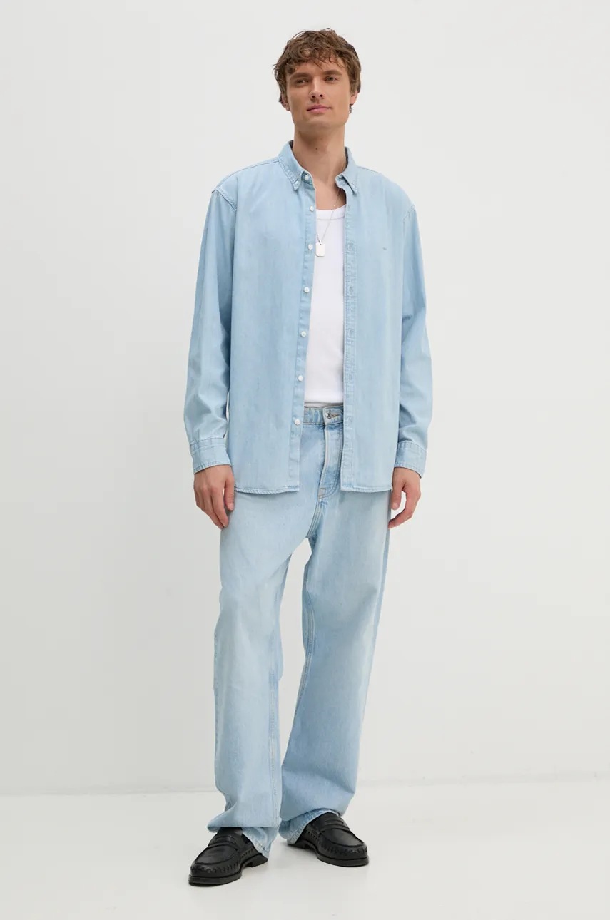 Βαμβακερό πουκάμισο Levi's ανδρικό φωτογραφία