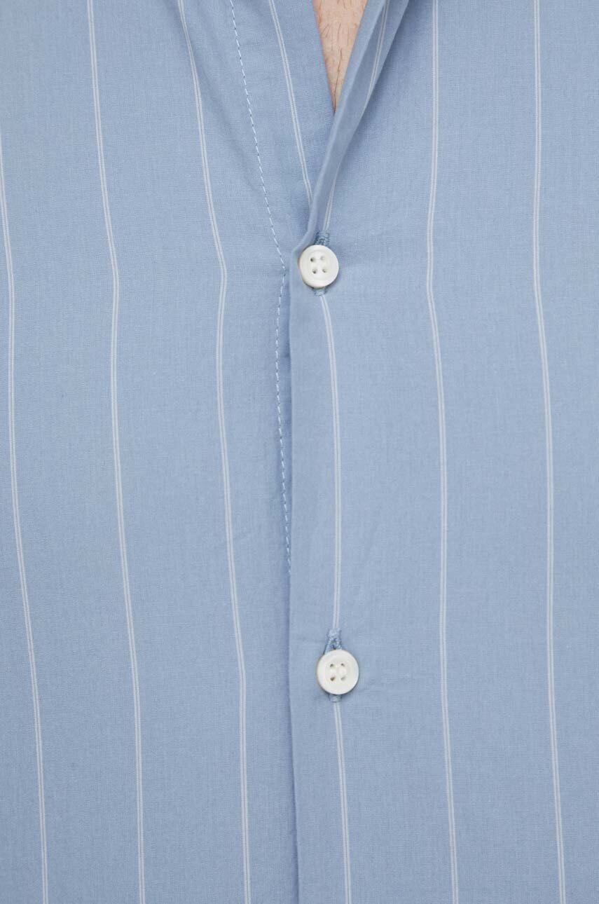 Βαμβακερό πουκάμισο Sisley ανδρικό φωτογραφία