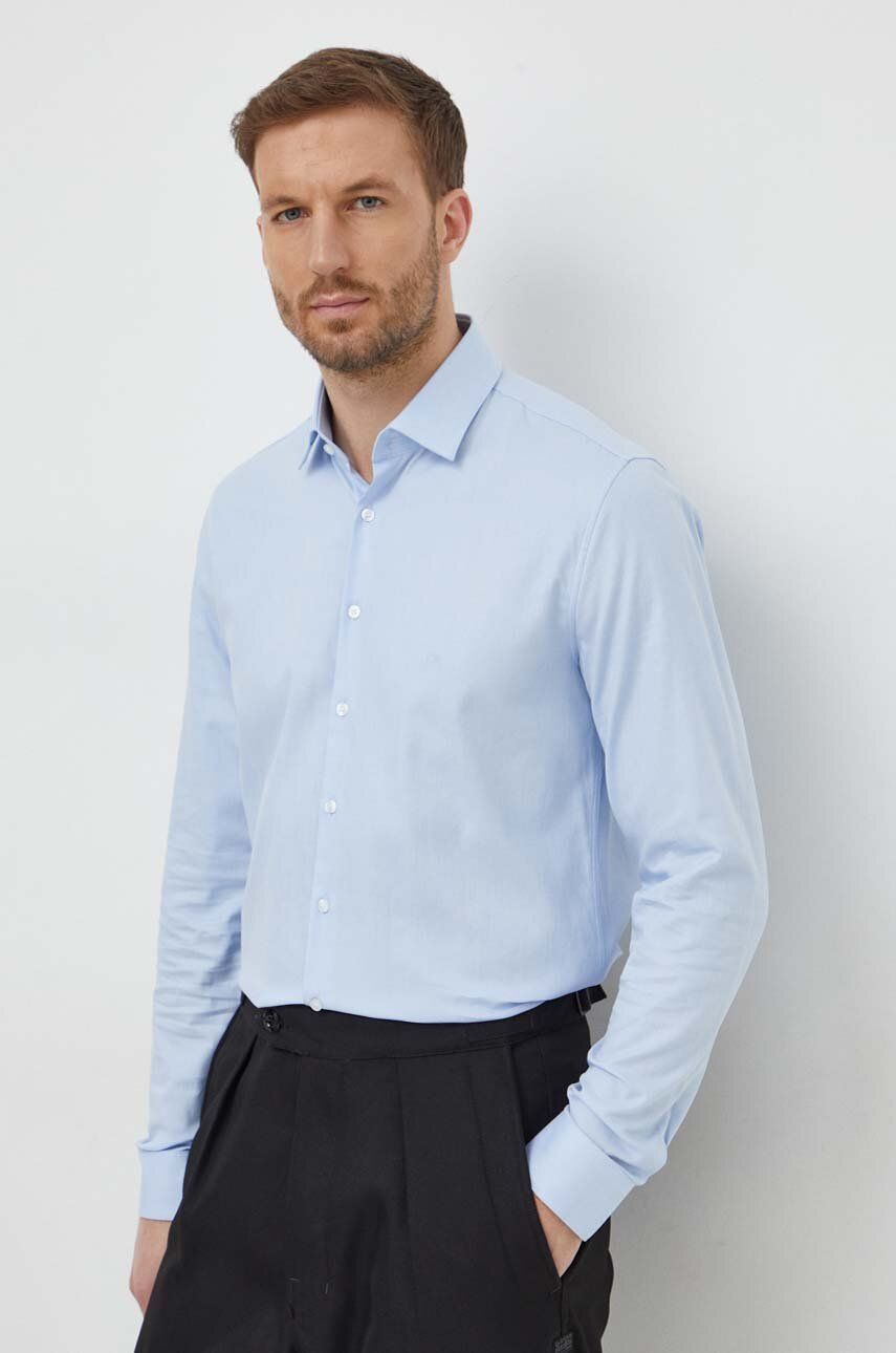 Levně Košile Calvin Klein pánská, slim, s klasickým límcem, K10K112592