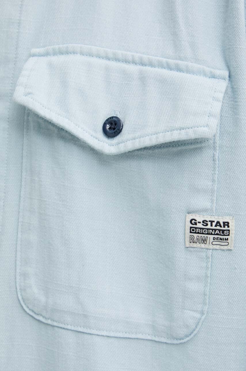 Βαμβακερό πουκάμισο G-Star ανδρικό φωτογραφία