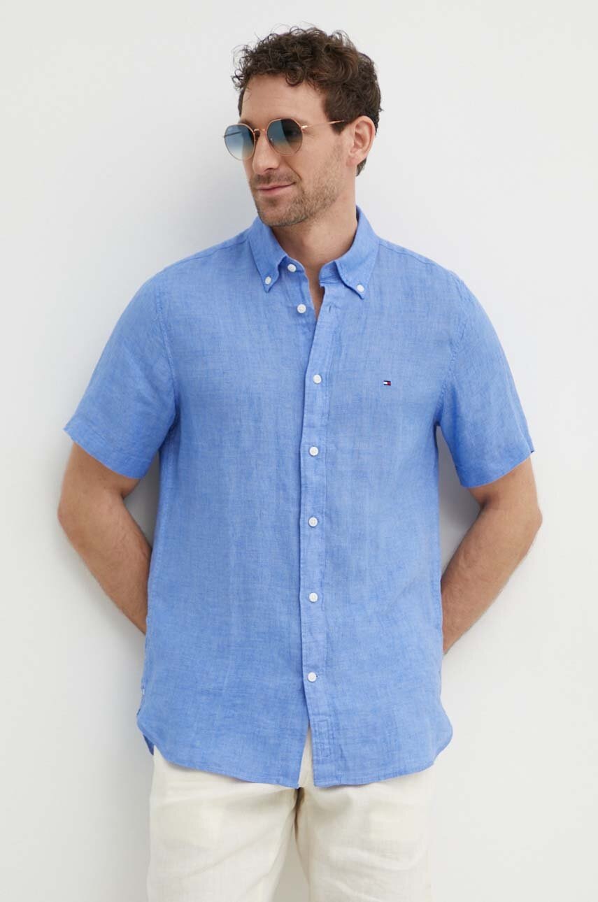 Πουκάμισο από λινό Tommy Hilfiger MW0MW35207 φωτογραφία