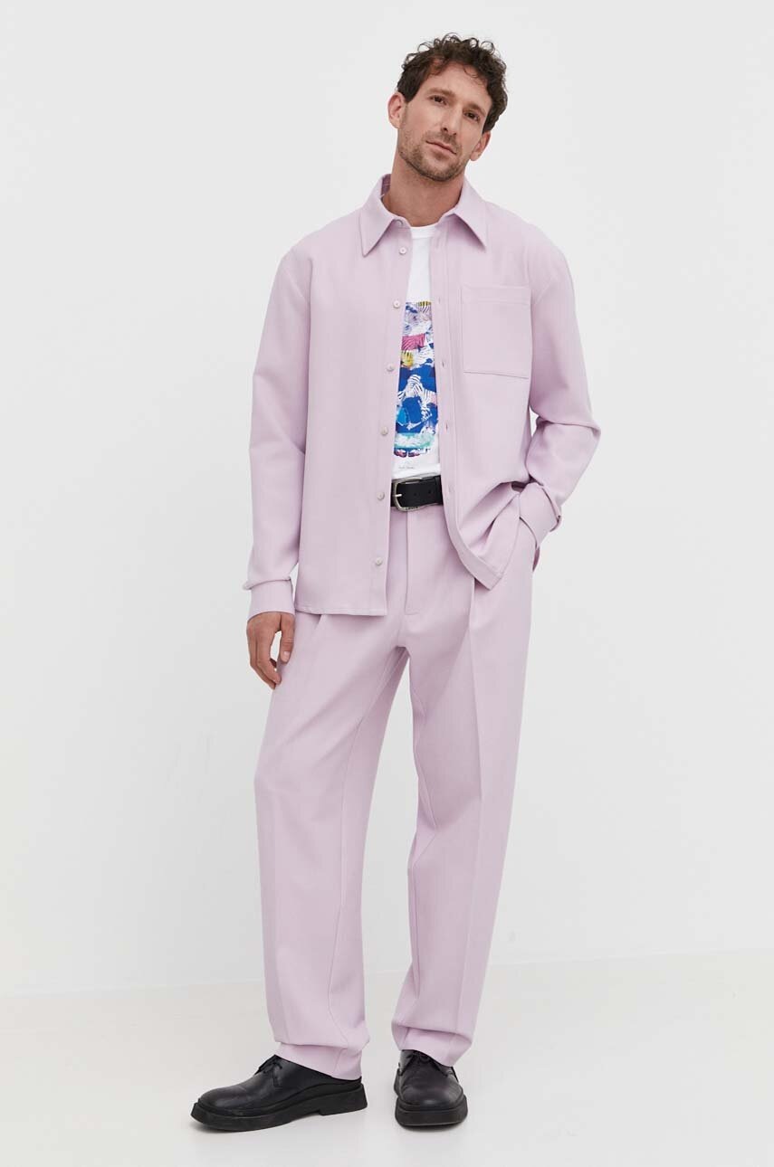 Πουκάμισο Won Hundred χρώμα: ροζ φωτογραφία