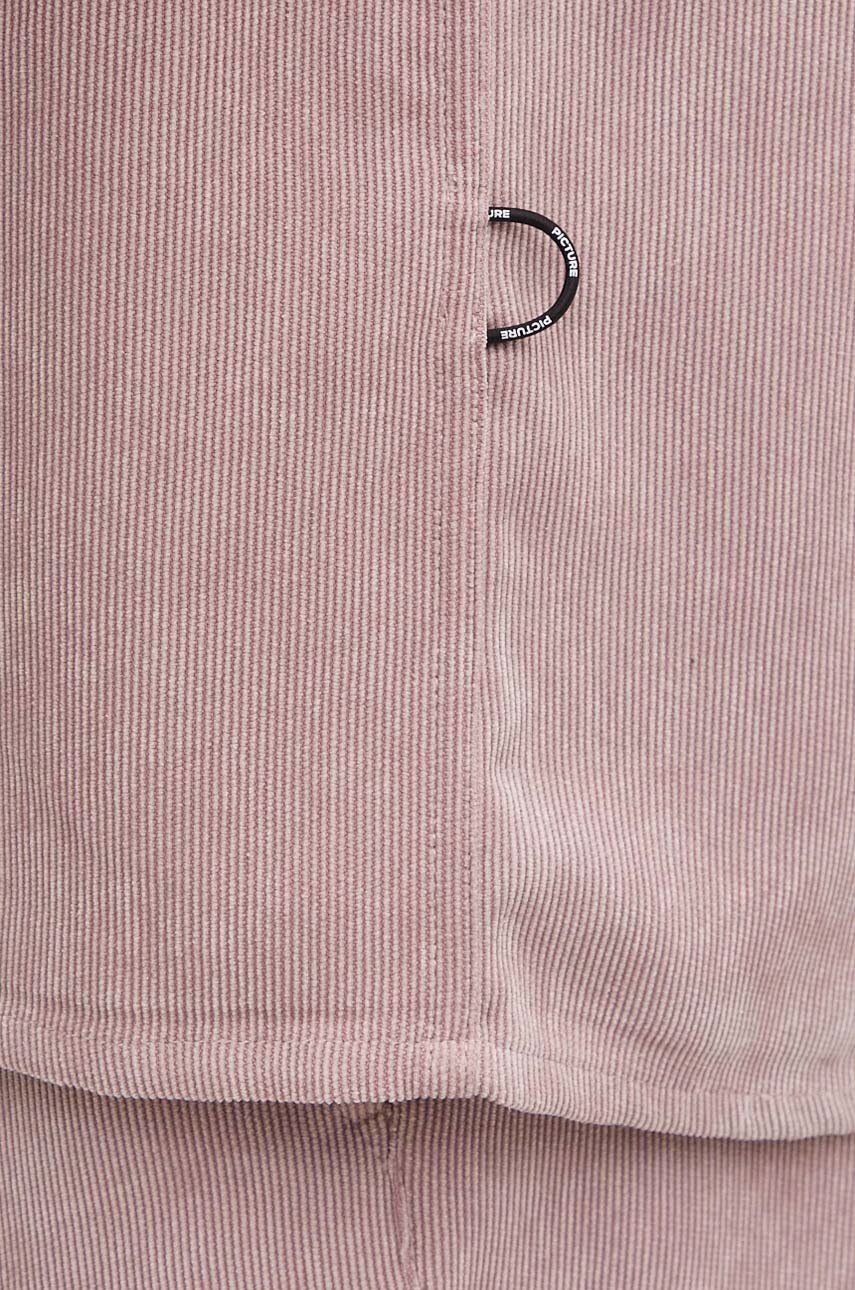 Πουκάμισο κοτλέ Picture Nollur χρώμα: ροζ, MTS1014 φωτογραφία