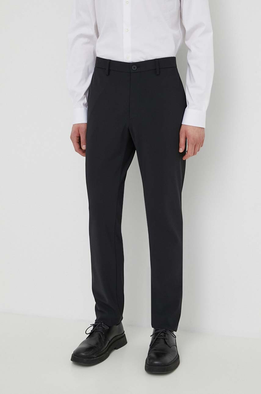 Theory pantaloni barbati, culoarea negru, mulata Theory pantaloni barbati, culoarea negru, mulata
