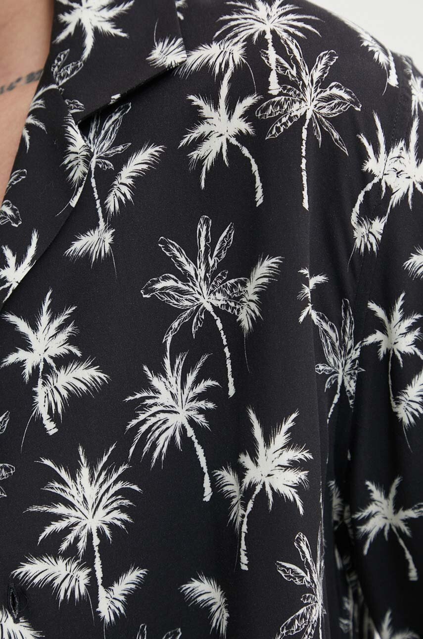 Сорочка The Kooples чоловіча колір чорний regular HCCC28066K 