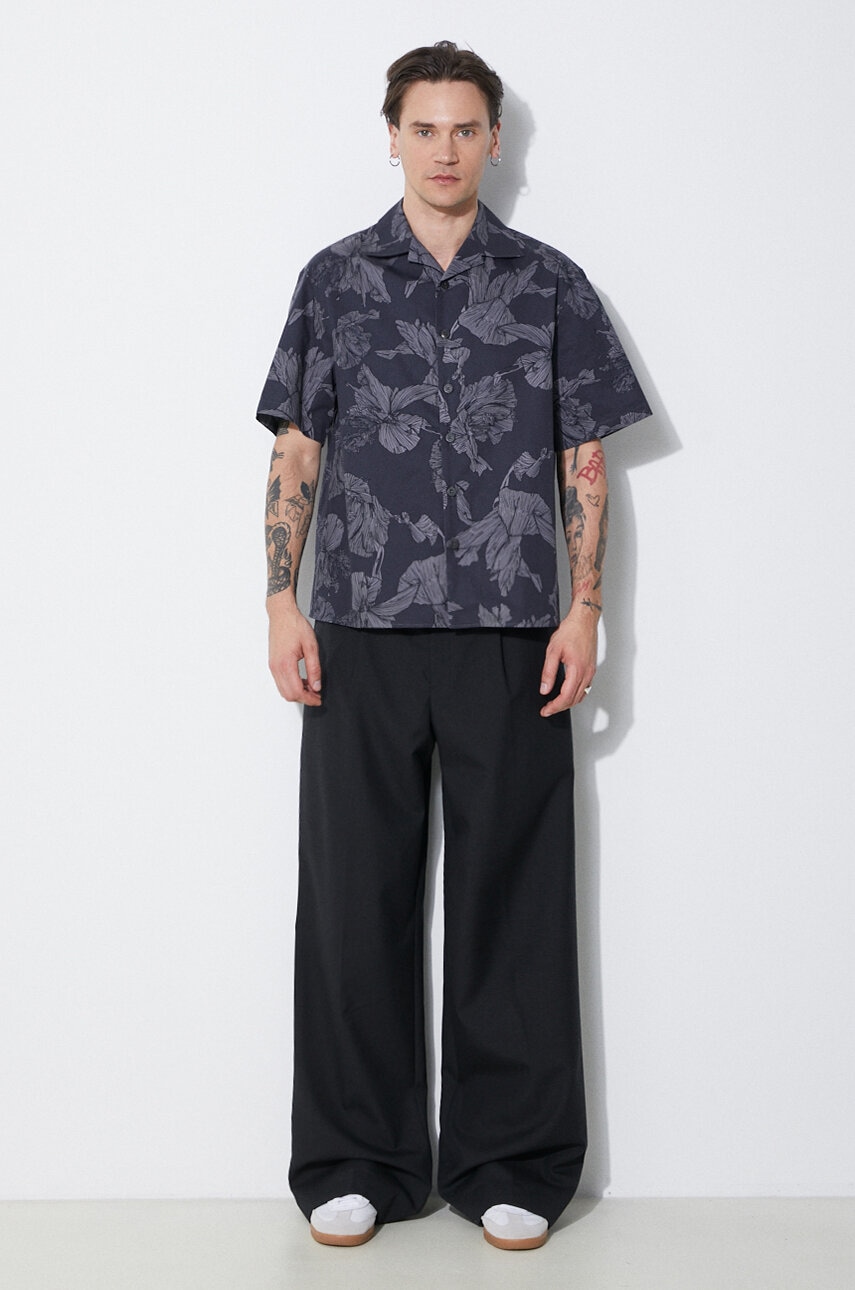Bavlnená košeľa Neil Barrett Boxy Bold Flowers Print Short Sleeve Shirt