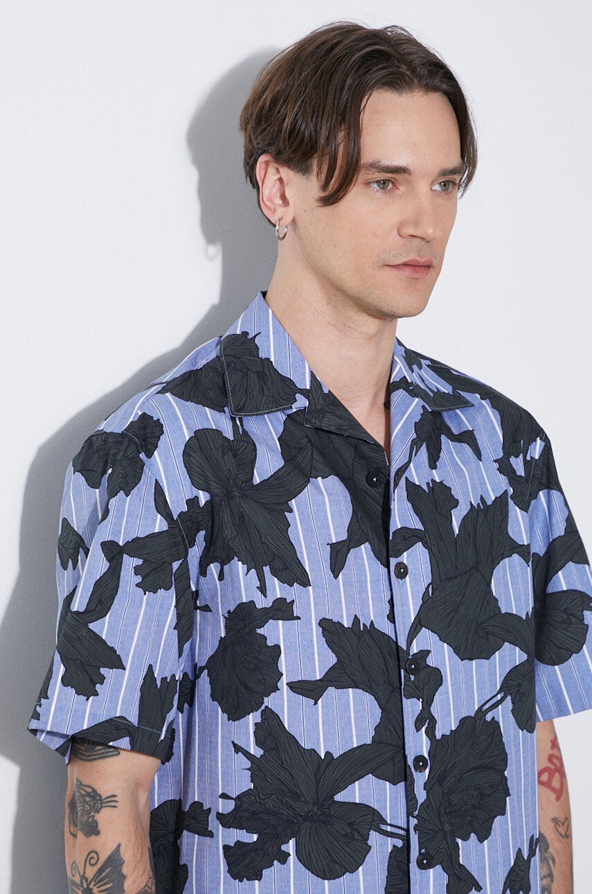 Bavlněná košile Neil Barrett Boxy Bold Flowers Print Short Sleeve Shirt (obrázek 5)