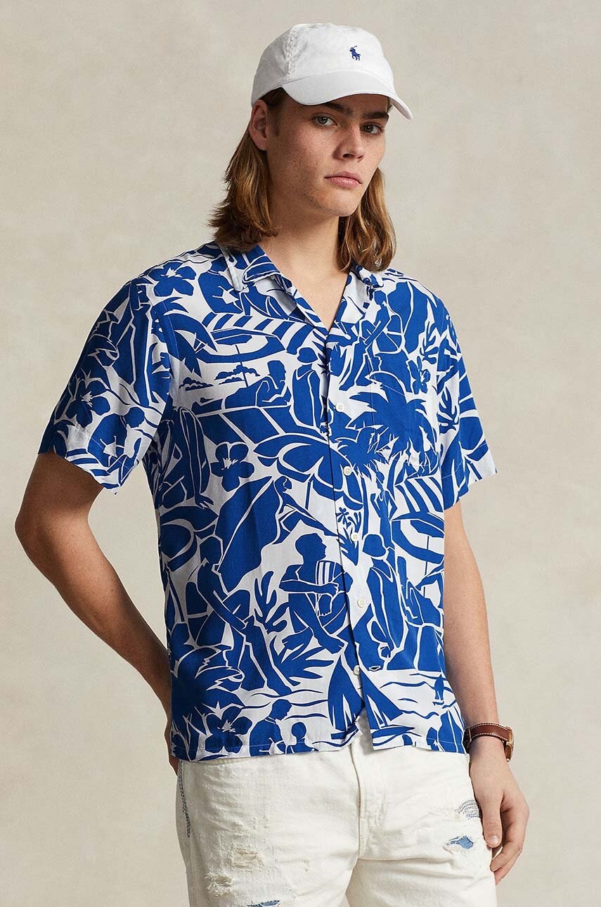 Levně Košile Polo Ralph Lauren pánská, regular, s klasickým límcem, 710925308