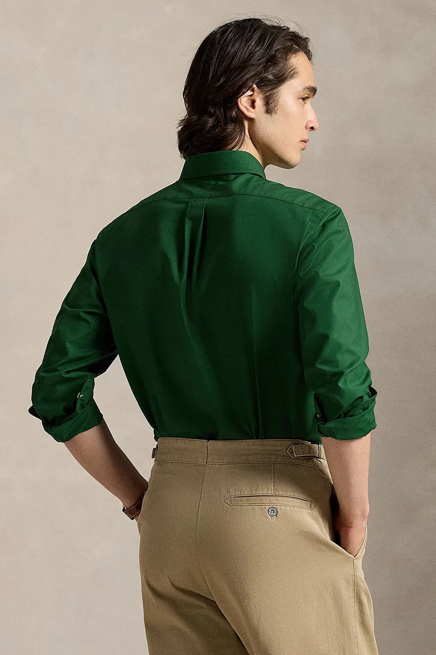 Рубашка Polo Ralph Lauren цвет розовый regular воротник button-down 710929349