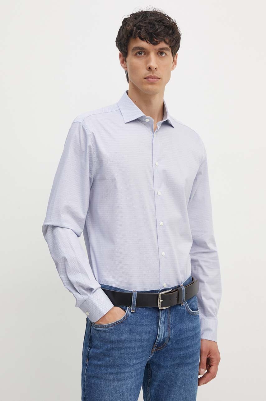 Levně Košile Tommy Hilfiger pánská, slim, s klasickým límcem, MW0MW34598