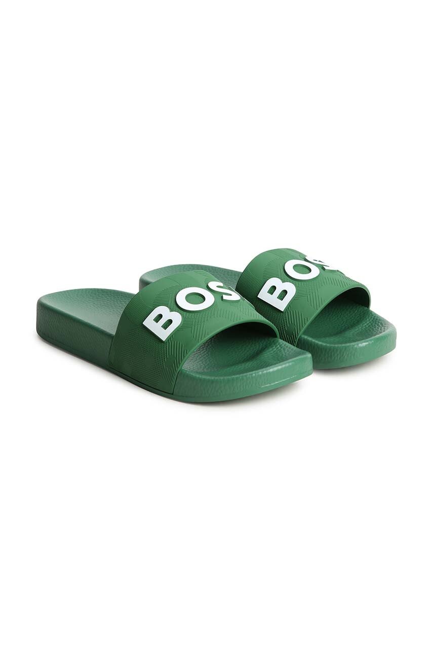 

Детски чехли BOSS в зелено, Зелен