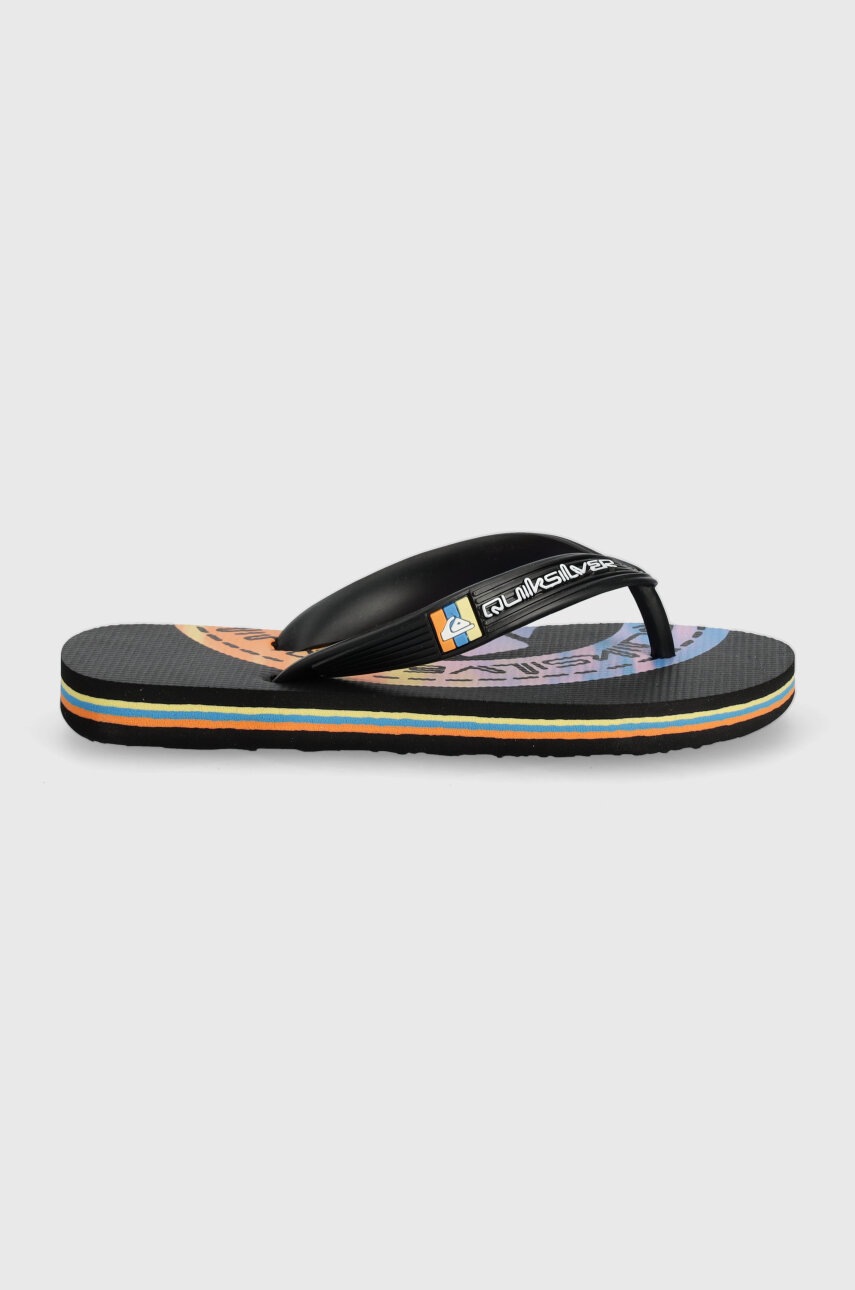 Дитячі в'єтнамки Quiksilver MOLOKAI ART II колір чорний Дитячі в'єтнамки Quiksilver MOLOKAI ART II колір чорний